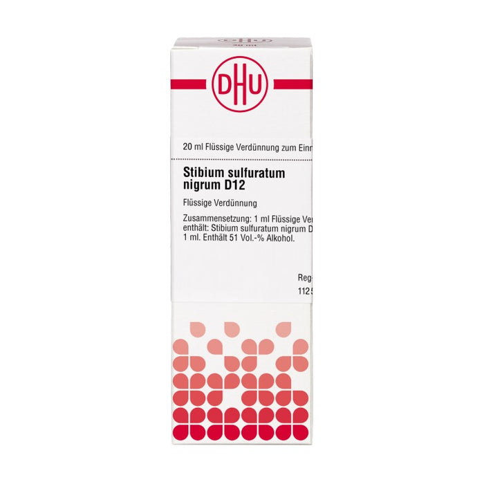 DHU Stibium sulfuratum nigrum D12 Dilution, 20 ml Lösung