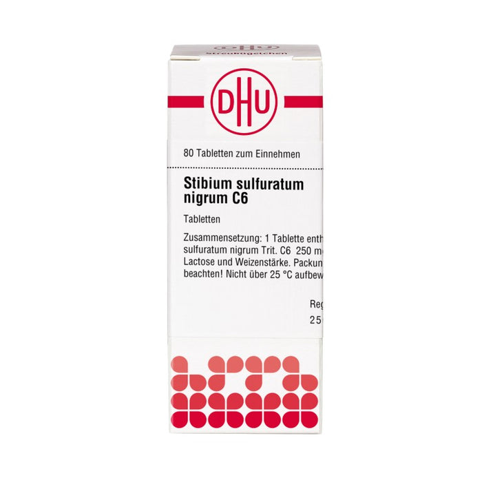 DHU Stibium sulfuratum nigrum C6 Tabletten, 80 pcs. Tablets