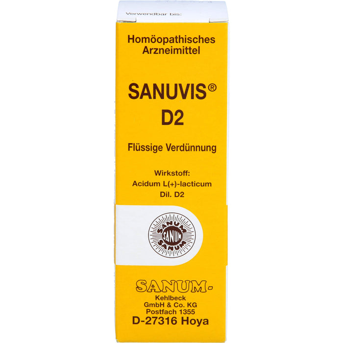 SANUM-KEHLBECK Sanuvis D2 Dilution, 30 ml Solution