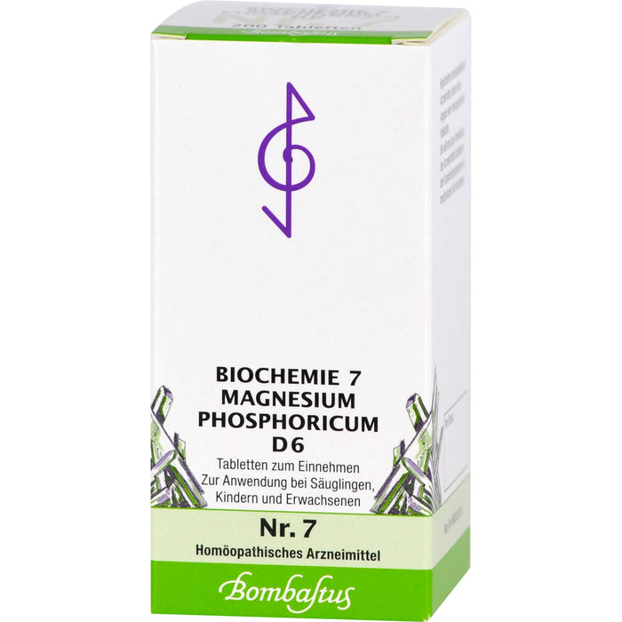 Biochemie 7 Magnesium phosphoricum Bombastus D6 Tbl., 200 pc Tablettes