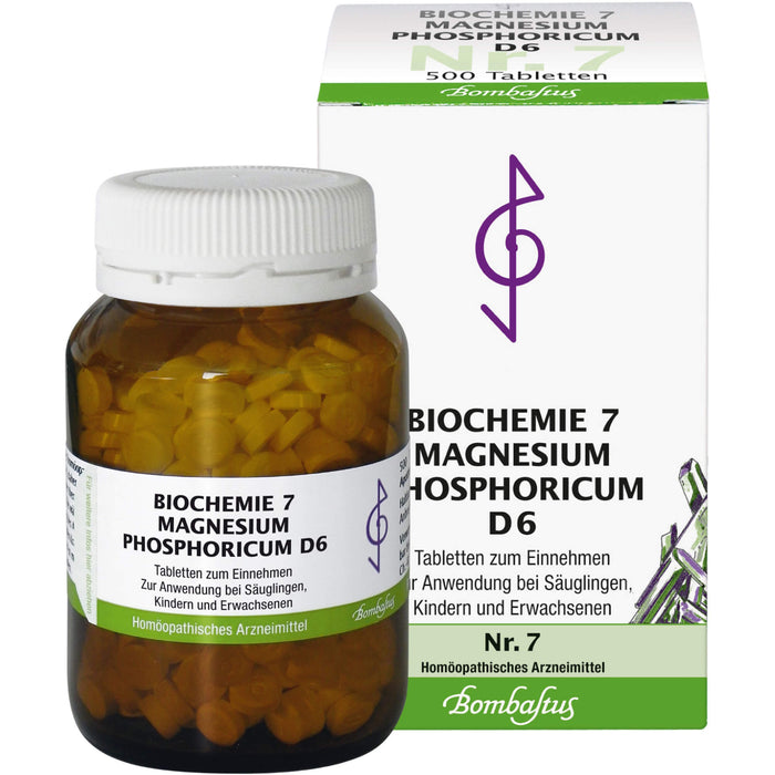 Biochemie 7 Magnesium phosphoricum Bombastus D6 Tbl., 500 St TAB