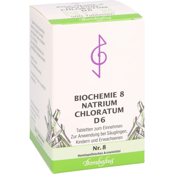 Biochemie 8 Natrium chloratum Bombastus D6 Tbl., 500 St TAB