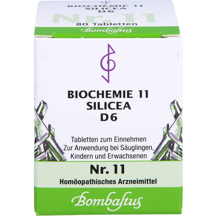 Bombastus Biochemie 11 Silicea D6 Tabletten, 80 St TAB