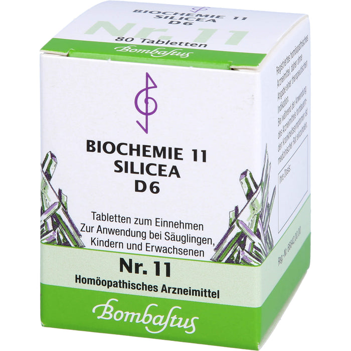 Bombastus Biochemie 11 Silicea D6 Tabletten, 80 St TAB