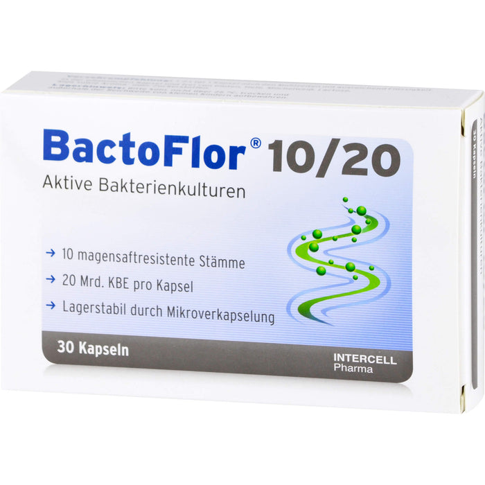 BactoFlor 10/20 aktive Bakterienkulturen Kapseln, 30 pc Capsules