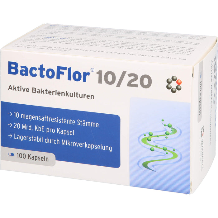 BactoFlor 10/20 aktive Bakterienkulturen Kapseln, 100 pcs. Capsules