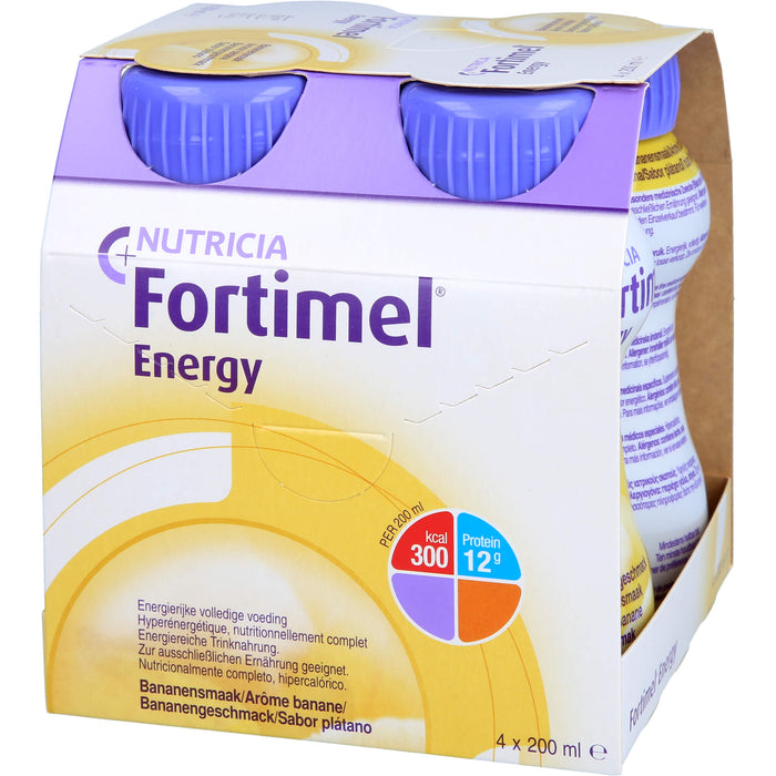 Fortimel Energy Bananengeschmack, 4X200 ml FLU