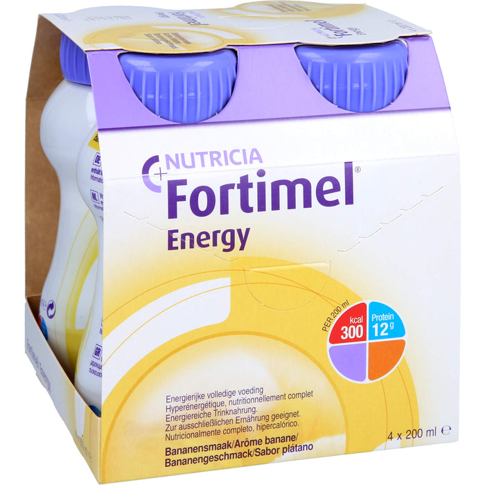 Fortimel Energy Bananengeschmack, 4X200 ml FLU