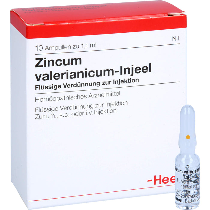 Zincum valerianicum Injeel flüssige Verdünnung, 10 St. Ampullen