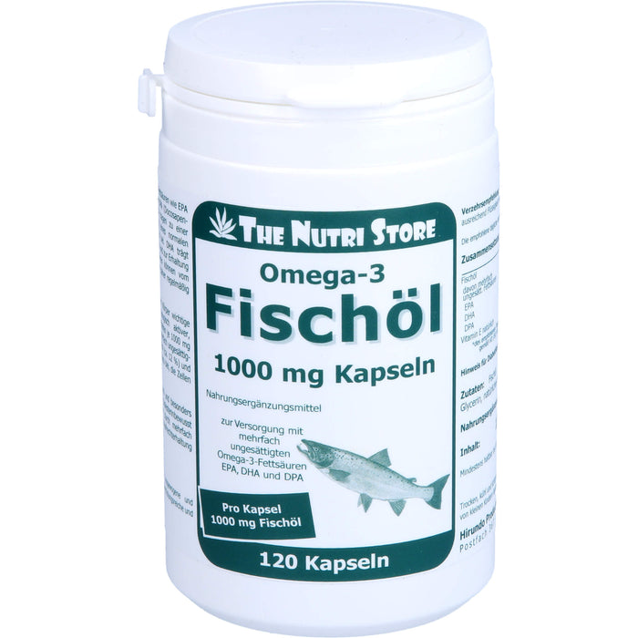 The Nutri Store Omega-3 Fischöl 100 mg Kapseln, 120 St. Kapseln