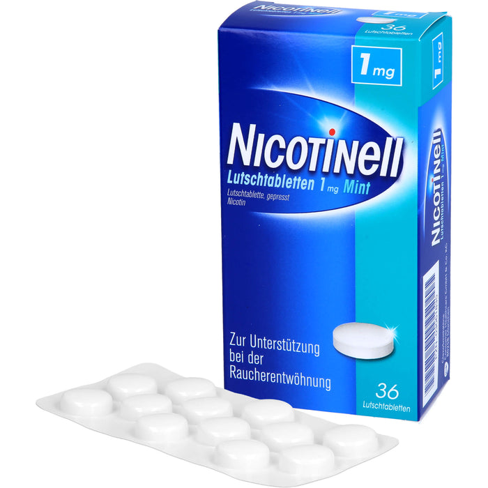 Nicotinell Mint Lutschtabletten zur Raucherentwöhnung, 36 pcs. Tablets