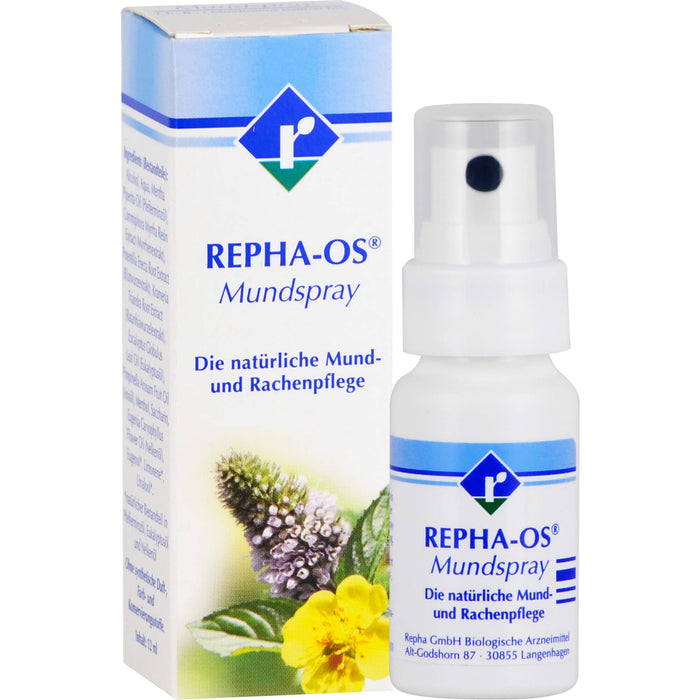 REPHA-OS Mundspray natürliche Mund- und Rachenpflege, 12 ml Lösung