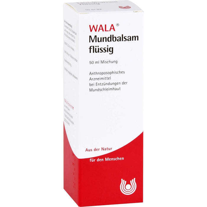 WALA Mundbalsam flüssig bei Erkrankungen des Mund- und Rachenraumes, 50 ml Solution