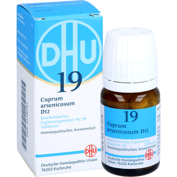 DHU Schüßler-Salz Nr. 19 Cuprum arsenicosum D12 Tabletten, 80 St. Tabletten