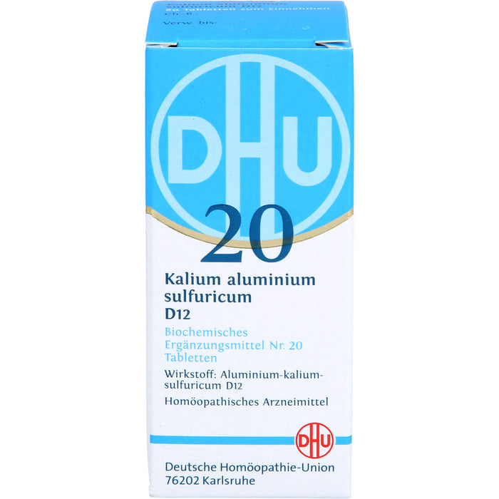 DHU Schüßler-Salz Nr. 20 Kalium aluminium sulfuricum D12 Tabletten, 80 St. Tabletten