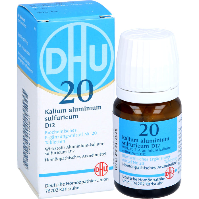 DHU Schüßler-Salz Nr. 20 Kalium aluminium sulfuricum D12 Tabletten, 80 pc Tablettes