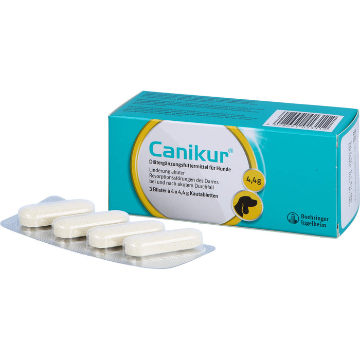 Canikur Kautabletten bei Durchfallerkrankungen bei Hunden, 12 pc Tablettes