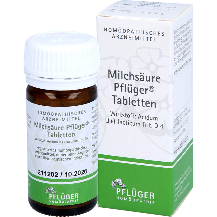 PFLÜGER Milchsäure Tabletten, 100 pc Tablettes