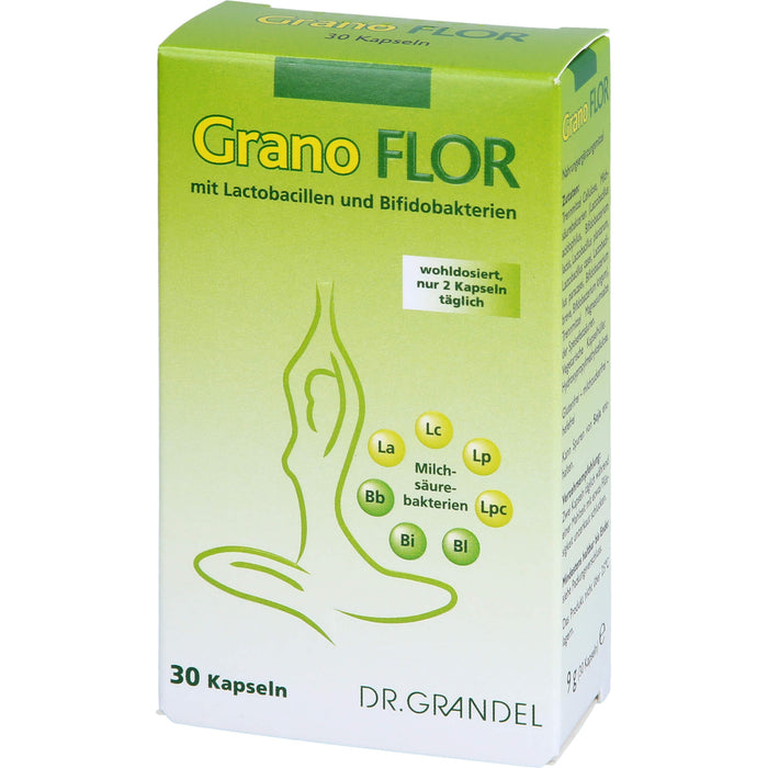 DR. GRANDEL Grano Flor Kapseln mit Milchsäurebakterien, 30 St. Kapseln