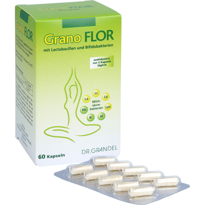 Grano Flor mit Lactobacillen und Bifidobakterien Kapseln, 60 pc Capsules