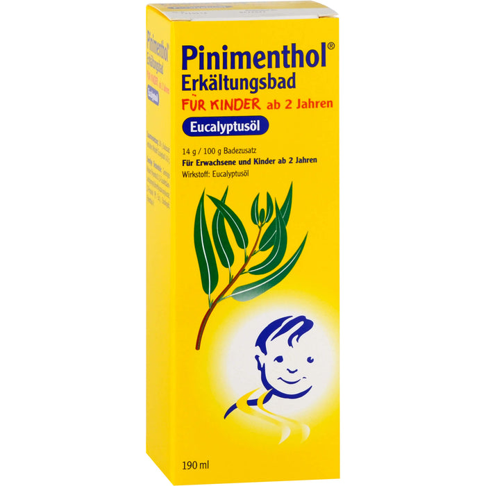 Pinimenthol Eucalyptusöl Erkältungsbad für Kinder ab 2, 190 ml Additif pour le bain