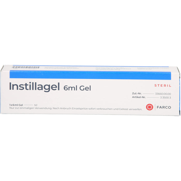 Instillagel steriles Gel, 6 ml Gel