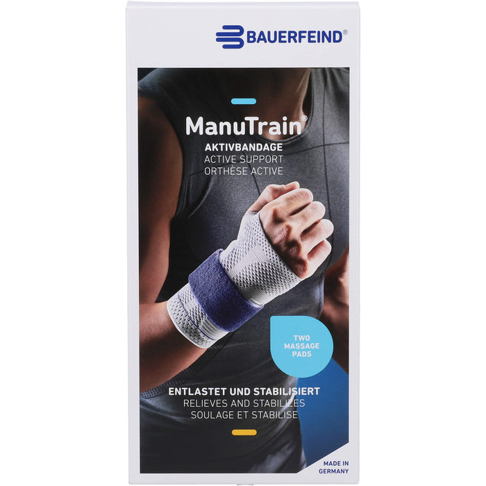 Bauerfeind ManuTrain Handgelenkbandage links Gr. 5 titan, 1 pcs. Bandage