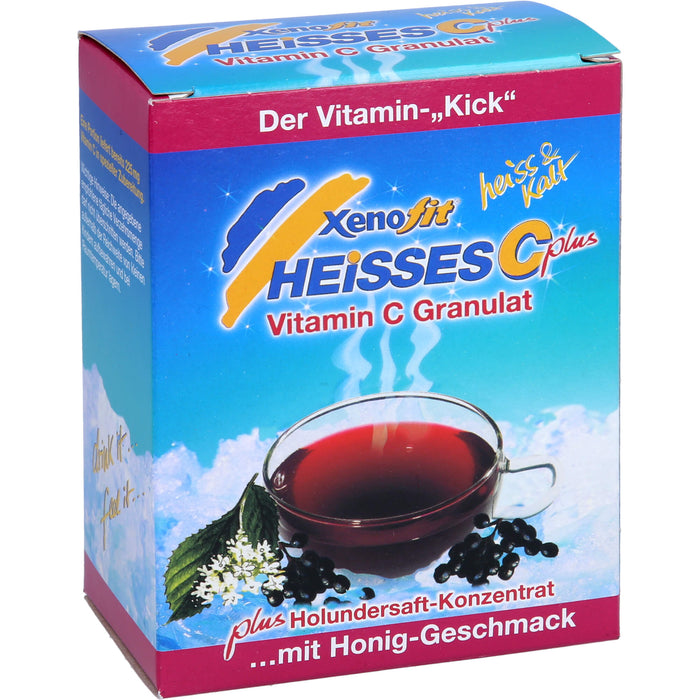 Xenofit Heißes C Vitamin C plus Holunder-Extrakt Granulat mit Honiggeschmack, 10 pcs. Sachets