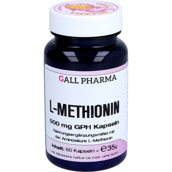 GALL PHARMA L-Methionin 500 mg GPH Kapseln, 60 pc Capsules