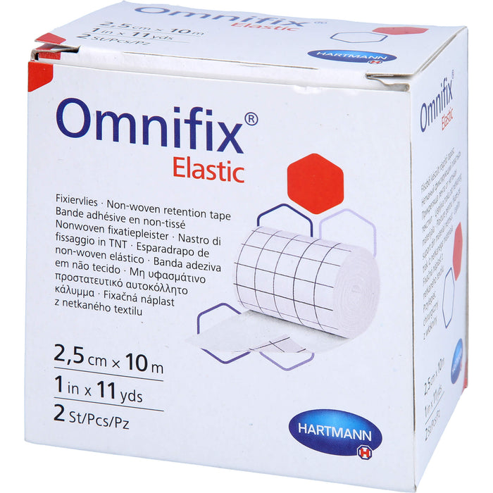 HARTMANN Omnifix elastic 2,5 cm x 10 m Rolle, 2 pcs. Patch