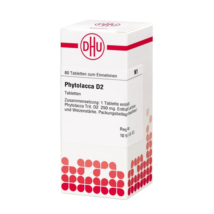 DHU Phytolacca D2 Tabletten, 80 St. Tabletten