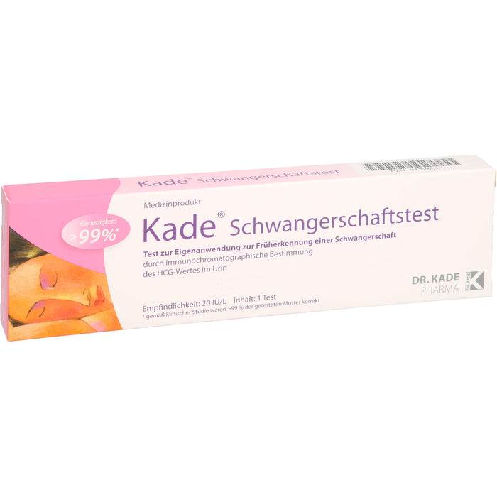 Kade Schwangerschaftstest zur Früherkennung, 1 pcs. Test