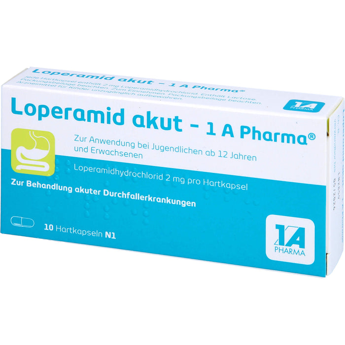 Loperamid akut - 1 A Pharma Hartkapseln, 10 pc Capsules