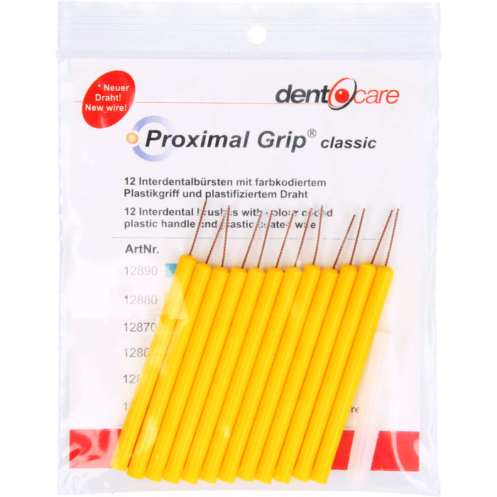 Proximal Grip classic Interdentalbürsten fein gelb, 12 pc Brosses interdentaires