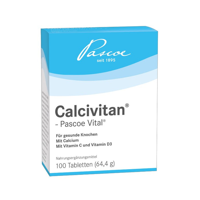 Calcivitan - Pascoe Vital Tabletten für gesunde Knochen, 100 pcs. Tablets