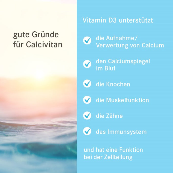 Calcivitan - Pascoe Vital Tabletten für gesunde Knochen, 100 St. Tabletten