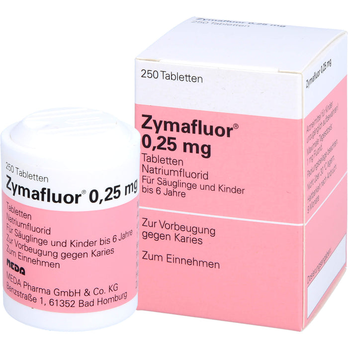 Zymafluor 0,25 mg Tabletten, 250 pc Tablettes