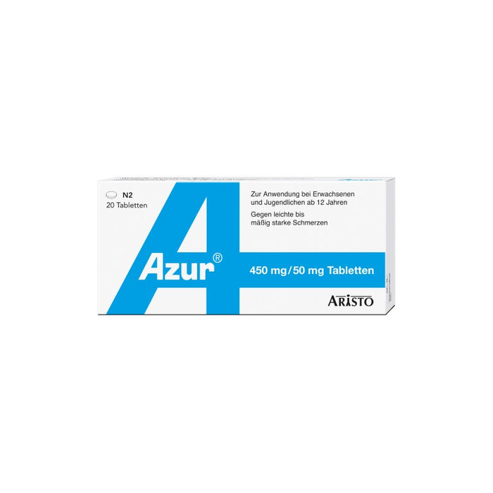 Azur Tabletten bei Schmerzen, 20 pc Tablettes