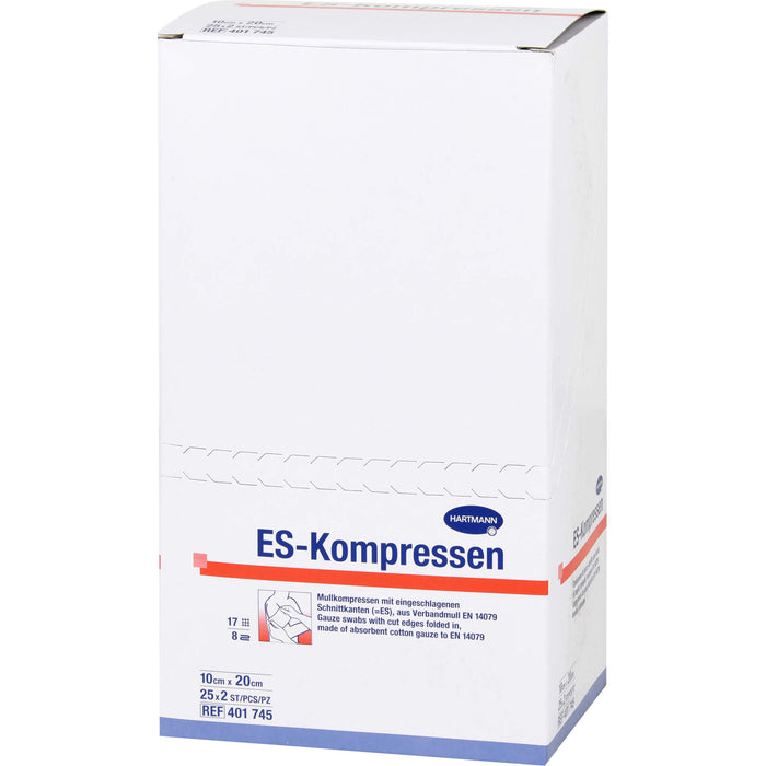 HARTMANN ES-Kompressen steril 10 cm x 20 cm, 50 pc Compresses