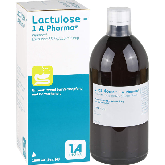 Lactulose - 1 A Pharma, 66,7 g/100 ml Sirup, 1000 ml Lösung