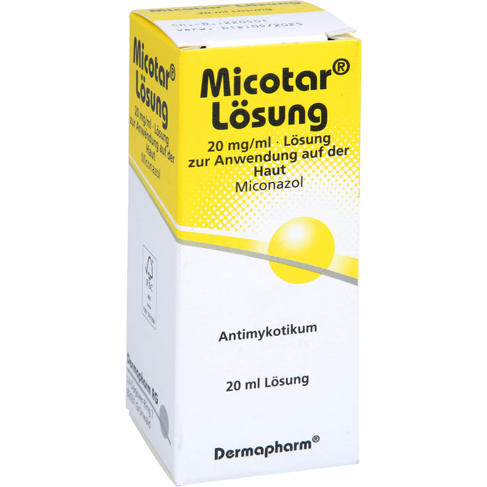 Micotar Lösung bei Pilzinfektionen der Haut, 20 ml Solution