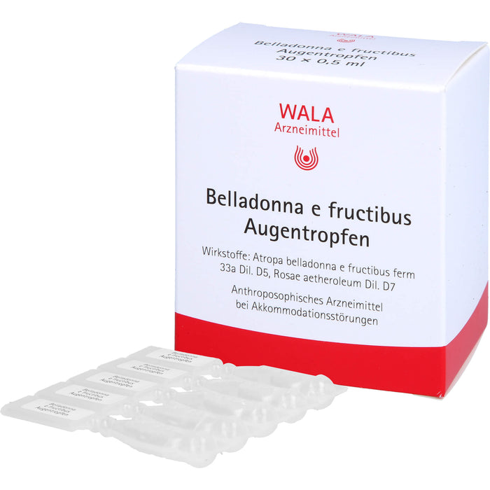 WALA Belladonna e fructibus Augentropfen, 30 pcs. Solution