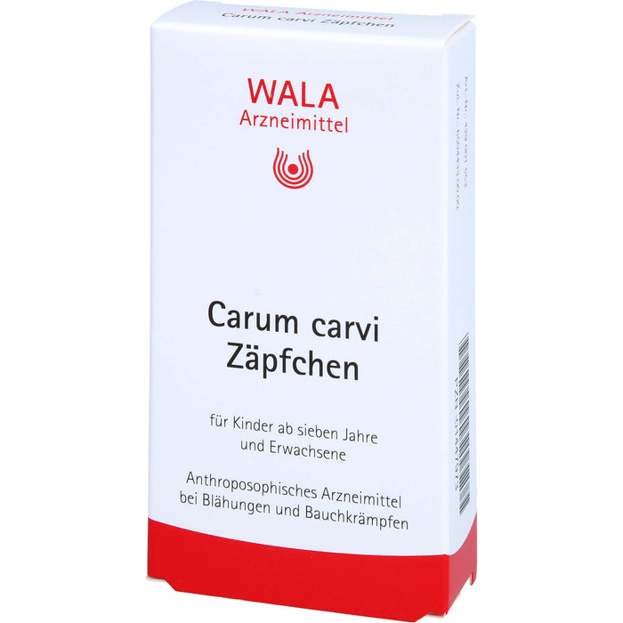 WALA Carum carvi Zäpfchen bei Blähungen und Bauchkrämpfen, 10 pcs. Suppositories