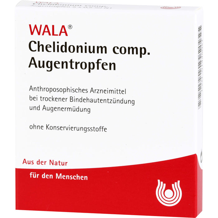 WALA Chelidonium comp Augentropfen bei trockenen, ermüdeten Augen, 5 pc Solution