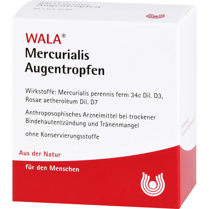 WALA Mercurialis Augentropfen, 30 pcs. Single-dose pipettes