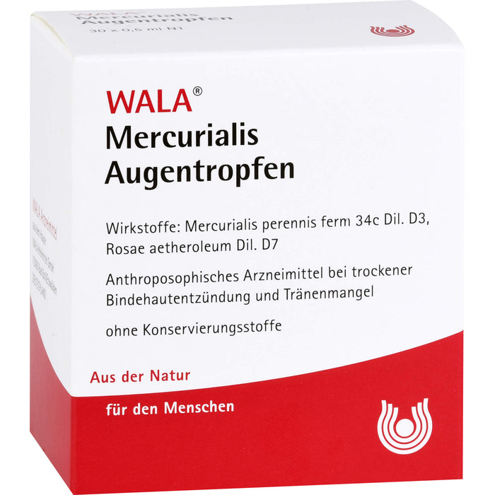 WALA Mercurialis Augentropfen, 30 pcs. Single-dose pipettes