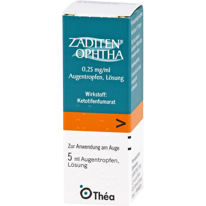 ZADITEN Ophta Augentropfen bei Heuschnupfen, 5 ml Solution