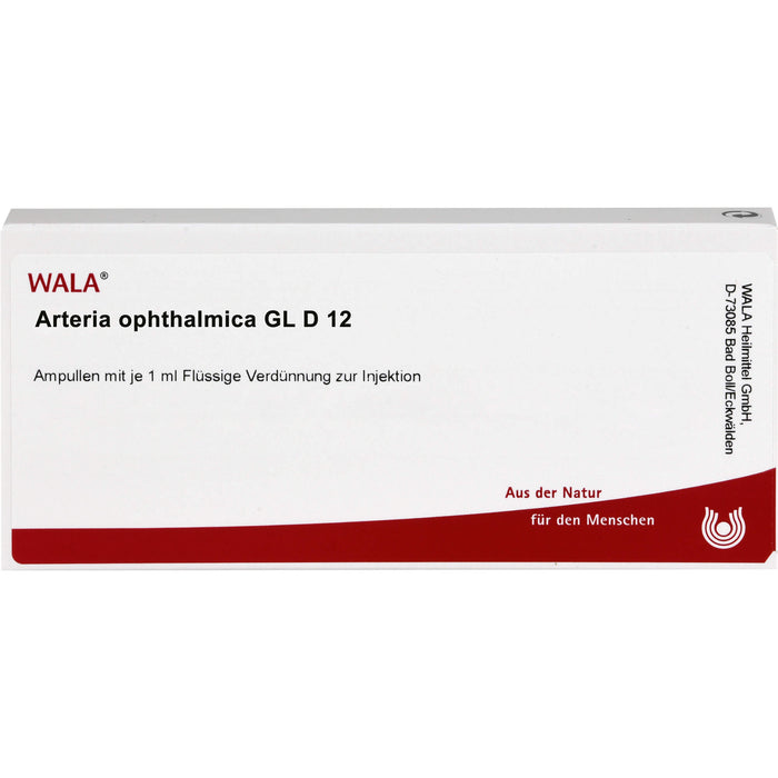 Arteria ophthalmica GI D12 Wala Ampullen, 10X1 ml AMP