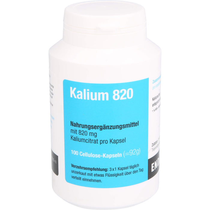 ENDIMA Kalium 820 Kapseln, 100 pcs. Capsules