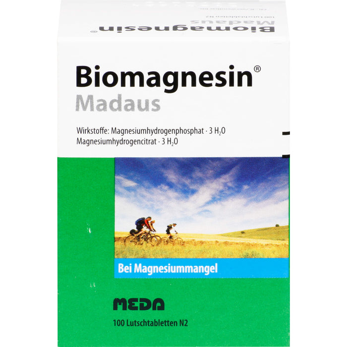 Biomagnesin Madaus Lutschtabletten bei Magnesiummangel, 100 St. Tabletten